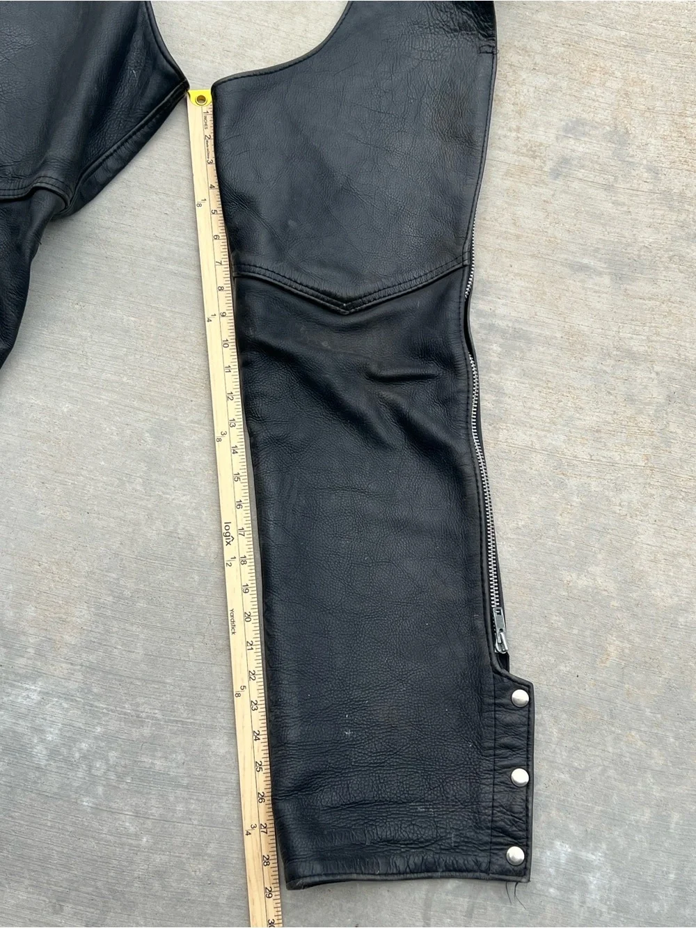 Vintage California Creations Leathers Men’s Leather Chaps- XL-Preowned